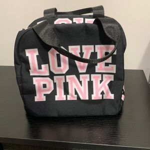 PINK Victoria's Secret Black and Pink Tote